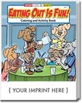 CS0579 Eating Out is Fun Coloring and Activity Book with Custom Imprint